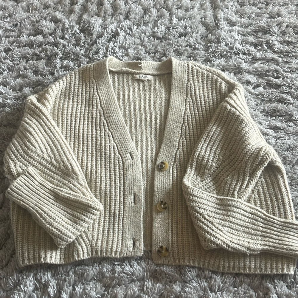 Oversized button up sweater